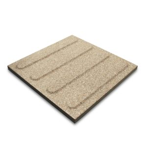 Taktile keramiske fliser med ribber – Brunrød spettet m/små sorte og hvite prikker 30*30 cm