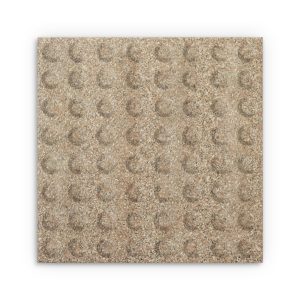 Taktile keramiske fliser med knotter – Brunrød spettet m/små sorte og hvite prikker 40*40 cm