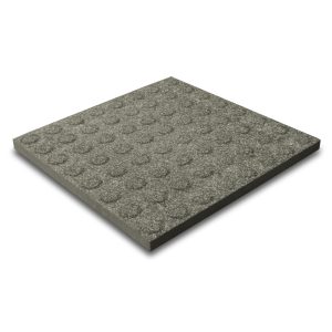 Taktile keramiske fliser med knotter – Hvit/grå spettet, 40*40 cm